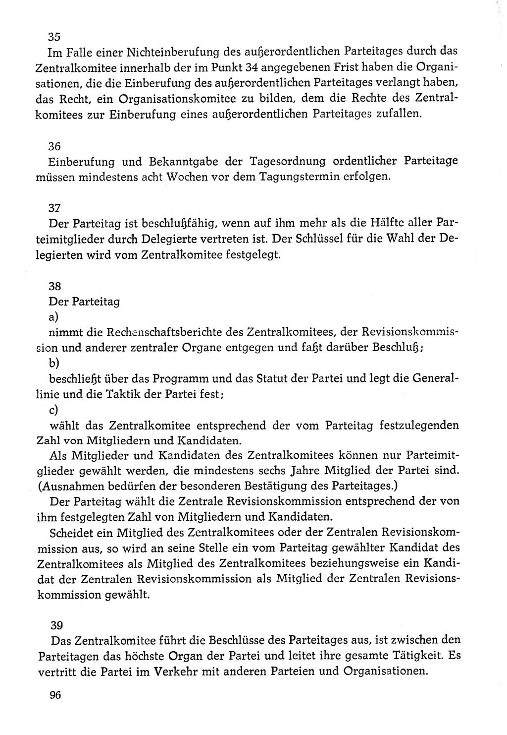 Dokumente der Sozialistischen Einheitspartei Deutschlands (SED) [Deutsche Demokratische Republik (DDR)] 1976-1977, Seite 96 (Dok. SED DDR 1976-1977, S. 96)