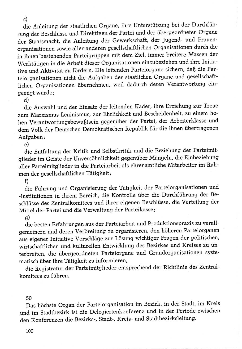 Dokumente der Sozialistischen Einheitspartei Deutschlands (SED) [Deutsche Demokratische Republik (DDR)] 1976-1977, Seite 100 (Dok. SED DDR 1976-1977, S. 100)