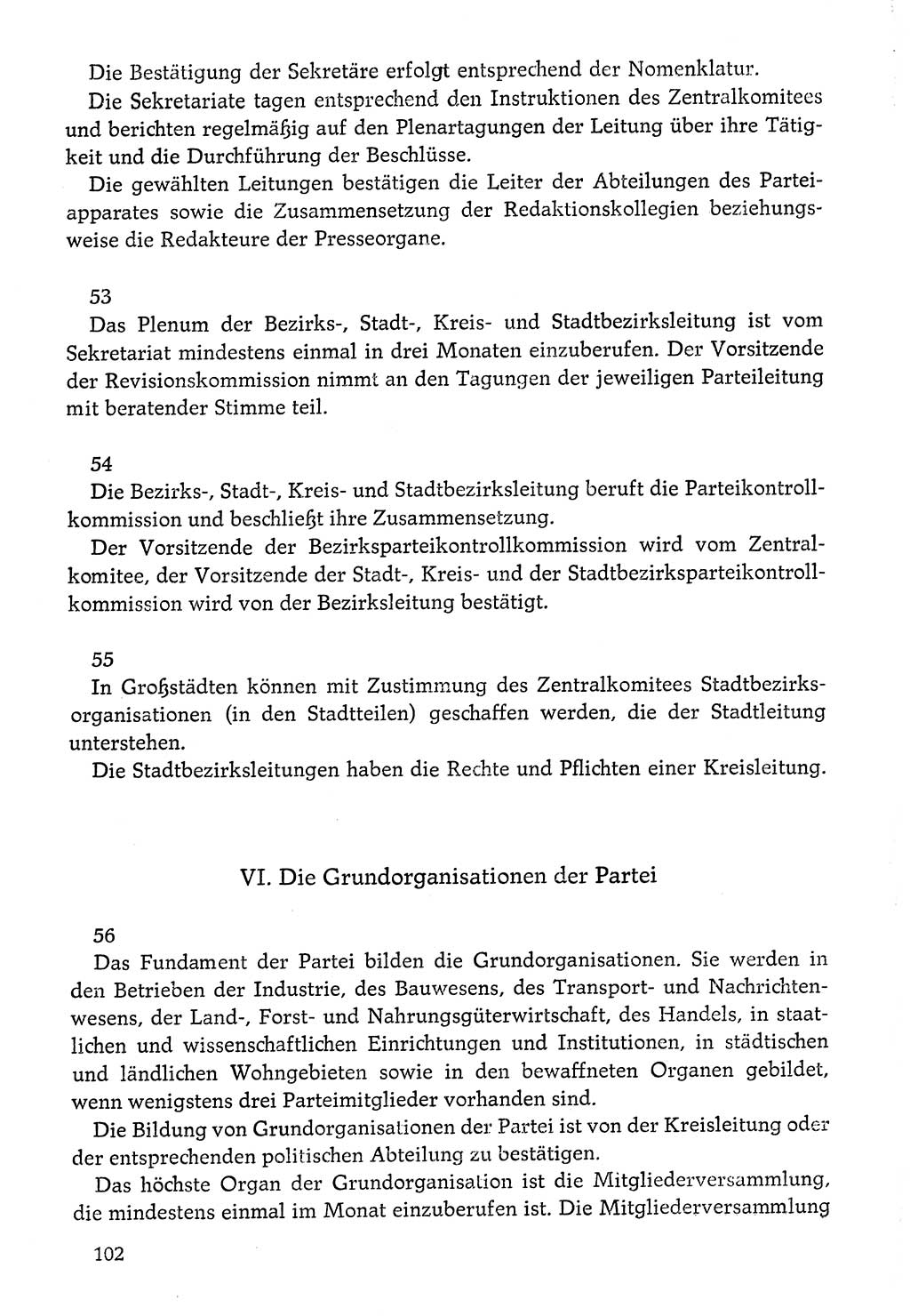 Dokumente der Sozialistischen Einheitspartei Deutschlands (SED) [Deutsche Demokratische Republik (DDR)] 1976-1977, Seite 102 (Dok. SED DDR 1976-1977, S. 102)
