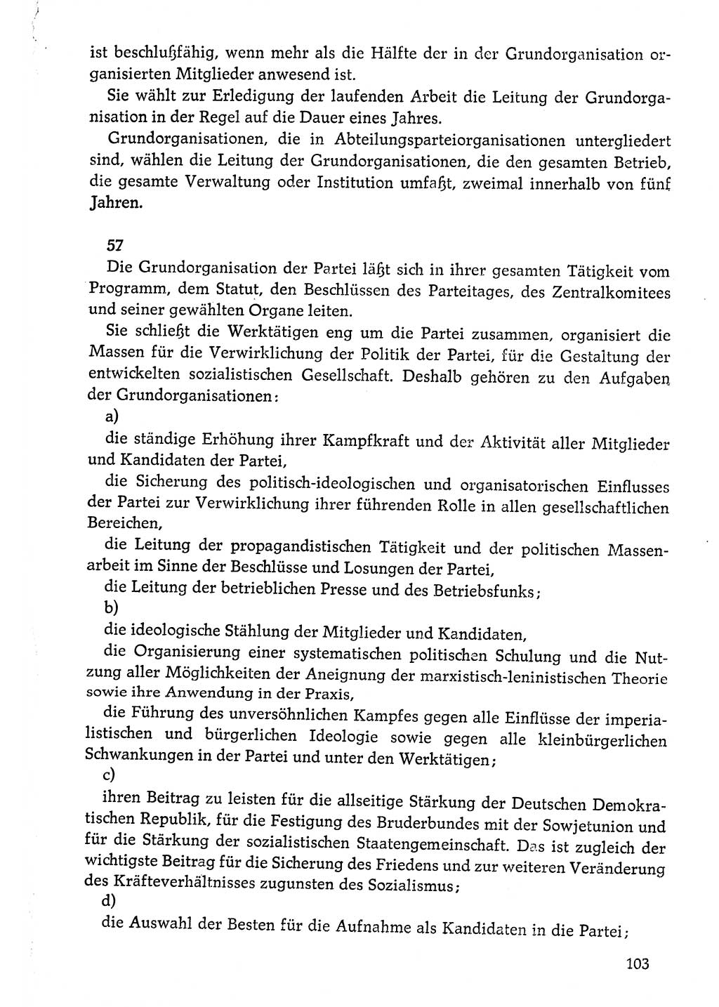 Dokumente der Sozialistischen Einheitspartei Deutschlands (SED) [Deutsche Demokratische Republik (DDR)] 1976-1977, Seite 103 (Dok. SED DDR 1976-1977, S. 103)