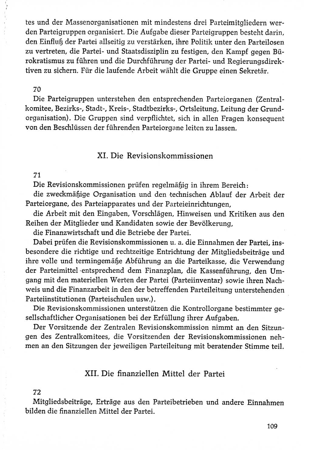Dokumente der Sozialistischen Einheitspartei Deutschlands (SED) [Deutsche Demokratische Republik (DDR)] 1976-1977, Seite 109 (Dok. SED DDR 1976-1977, S. 109)