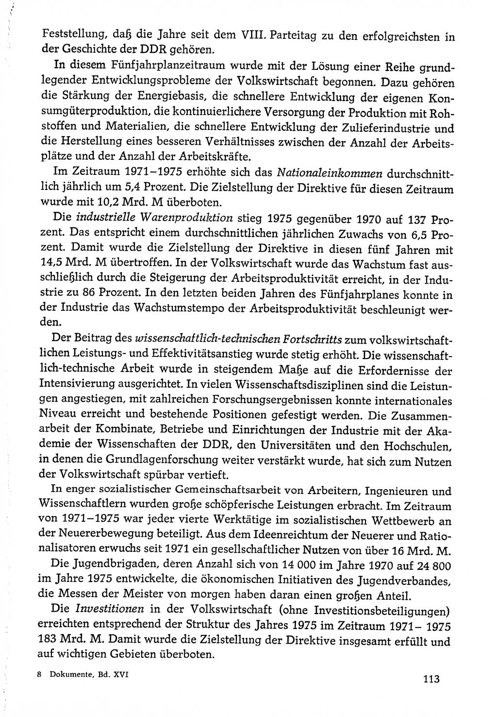 Dokumente der Sozialistischen Einheitspartei Deutschlands (SED) [Deutsche Demokratische Republik (DDR)] 1976-1977, Seite 113 (Dok. SED DDR 1976-1977, S. 113)