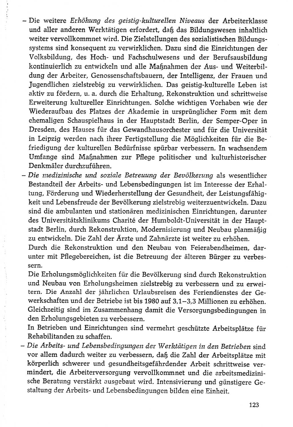 Dokumente der Sozialistischen Einheitspartei Deutschlands (SED) [Deutsche Demokratische Republik (DDR)] 1976-1977, Seite 123 (Dok. SED DDR 1976-1977, S. 123)