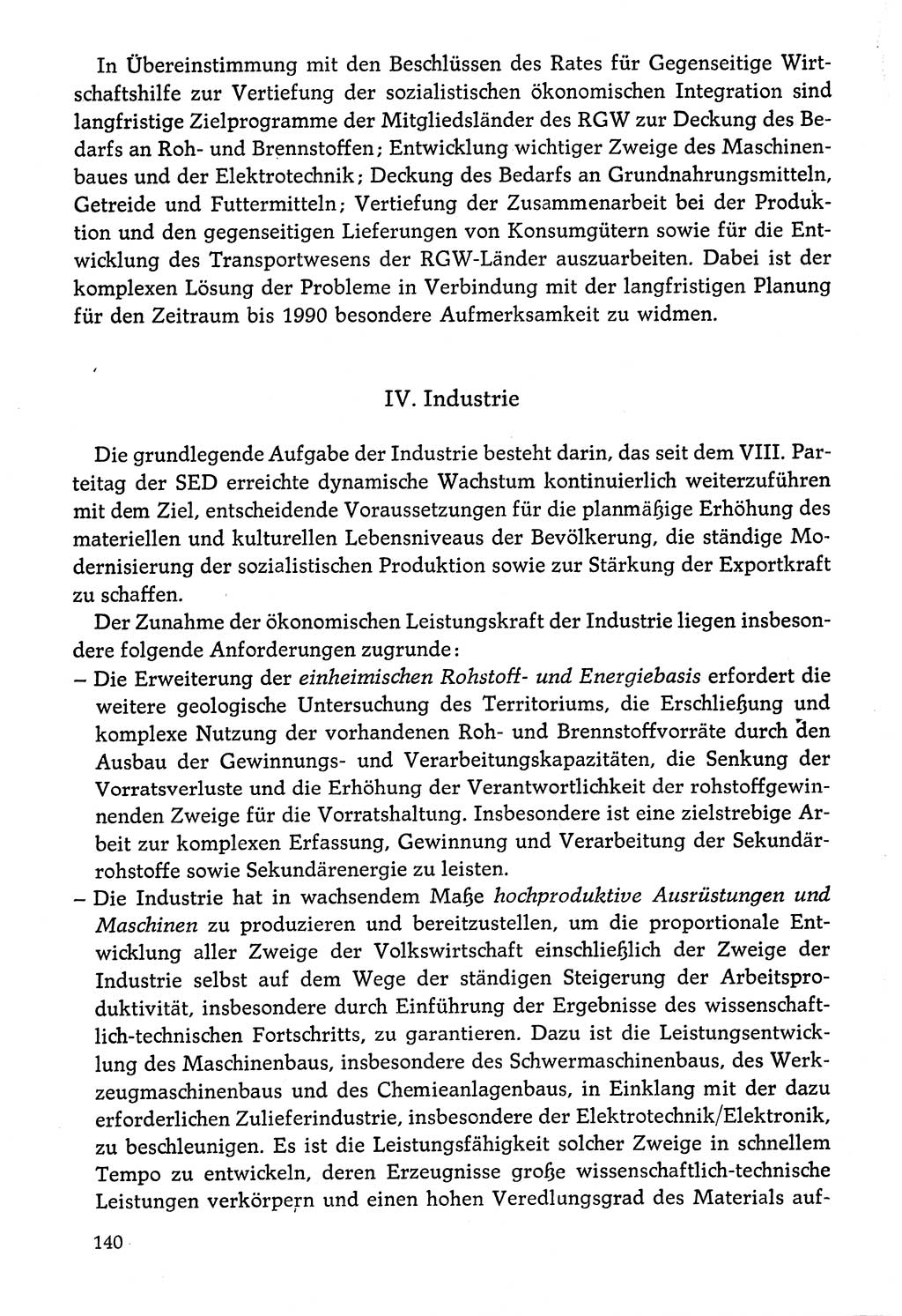 Dokumente der Sozialistischen Einheitspartei Deutschlands (SED) [Deutsche Demokratische Republik (DDR)] 1976-1977, Seite 140 (Dok. SED DDR 1976-1977, S. 140)