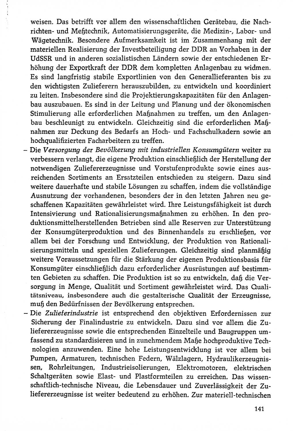 Dokumente der Sozialistischen Einheitspartei Deutschlands (SED) [Deutsche Demokratische Republik (DDR)] 1976-1977, Seite 141 (Dok. SED DDR 1976-1977, S. 141)