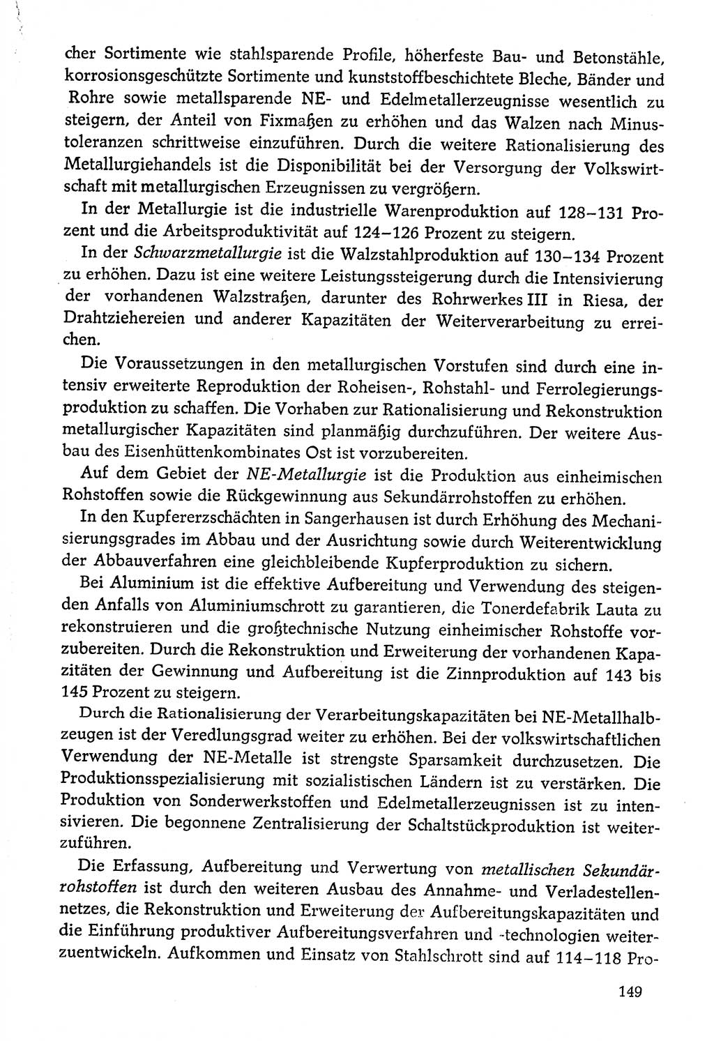 Dokumente der Sozialistischen Einheitspartei Deutschlands (SED) [Deutsche Demokratische Republik (DDR)] 1976-1977, Seite 149 (Dok. SED DDR 1976-1977, S. 149)