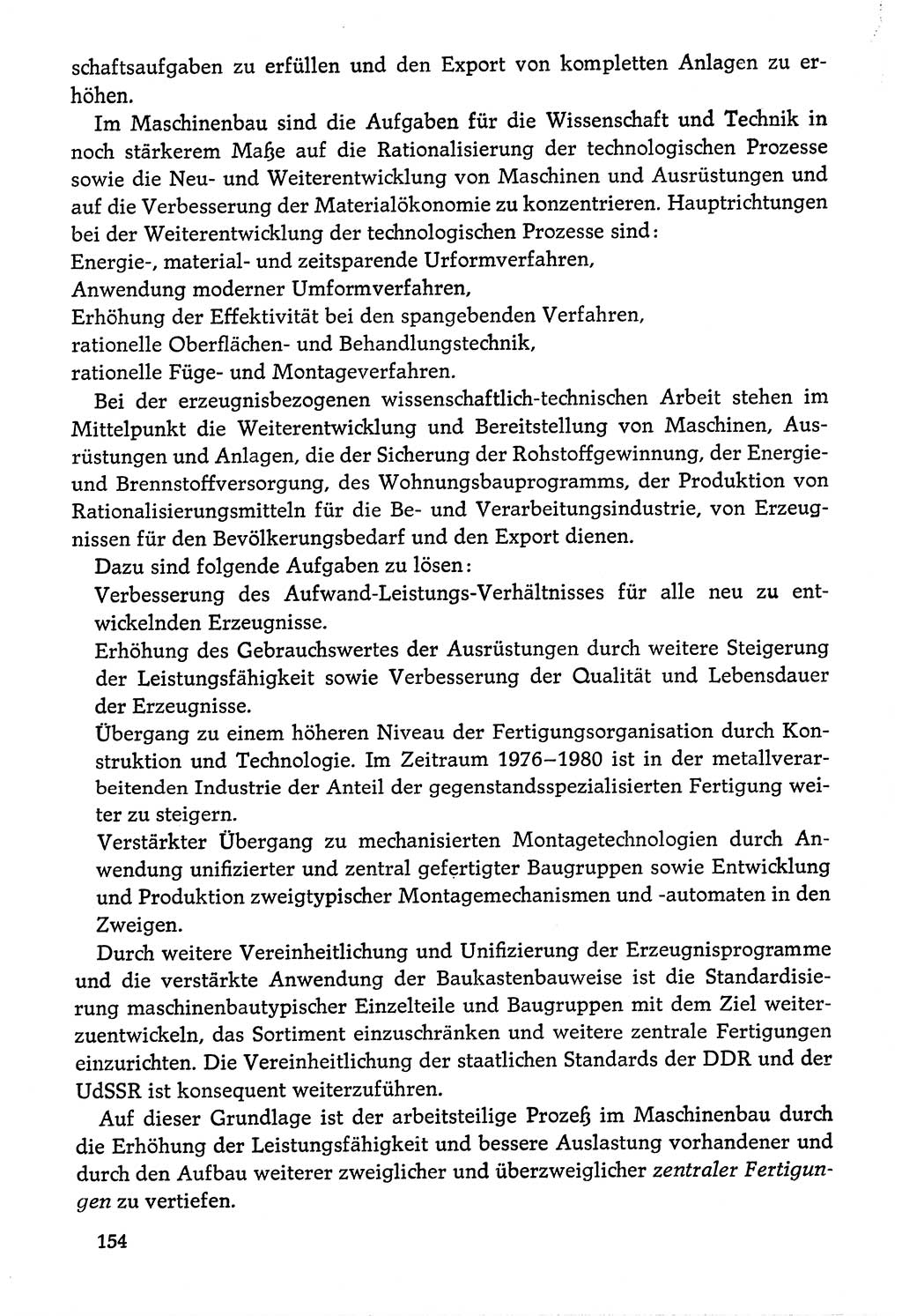 Dokumente der Sozialistischen Einheitspartei Deutschlands (SED) [Deutsche Demokratische Republik (DDR)] 1976-1977, Seite 154 (Dok. SED DDR 1976-1977, S. 154)