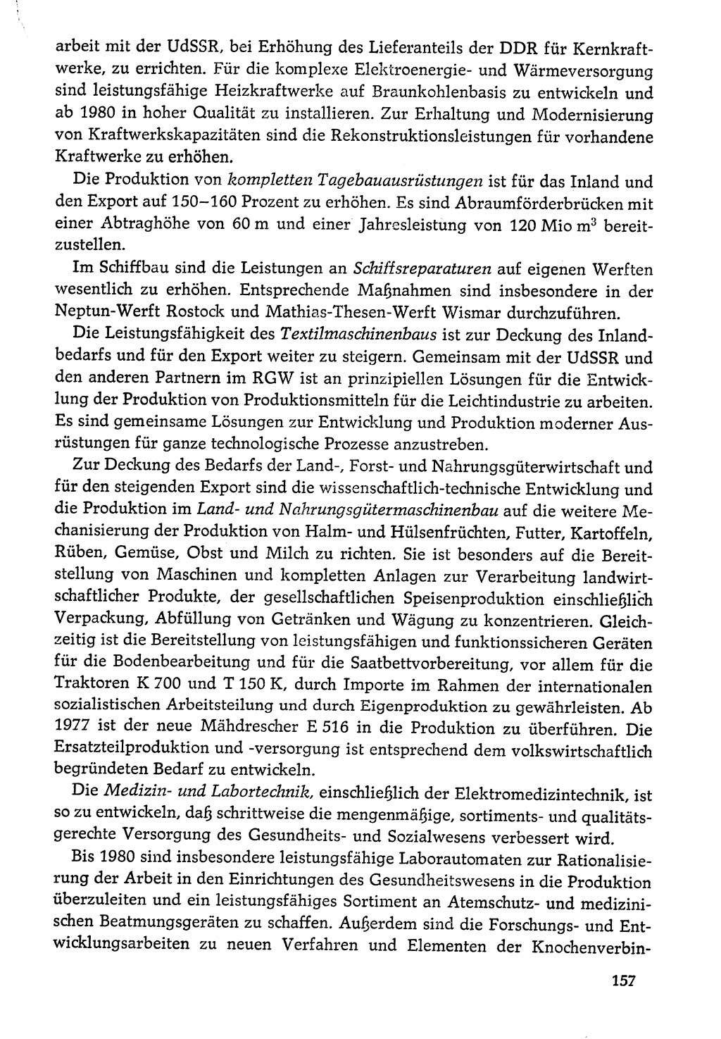 Dokumente der Sozialistischen Einheitspartei Deutschlands (SED) [Deutsche Demokratische Republik (DDR)] 1976-1977, Seite 157 (Dok. SED DDR 1976-1977, S. 157)