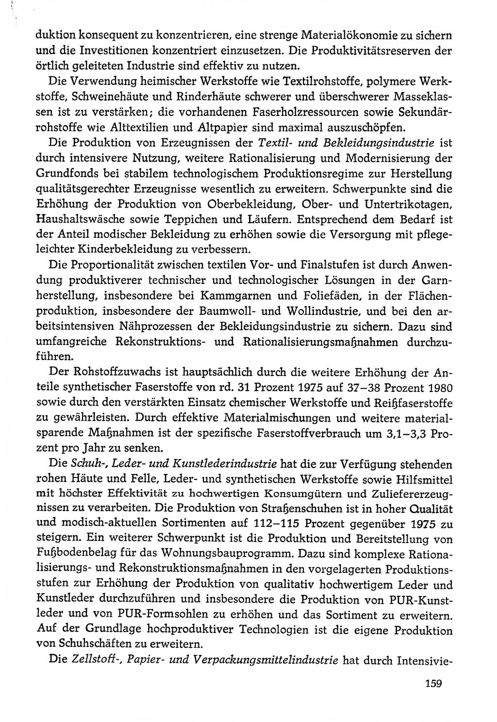 Dokumente der Sozialistischen Einheitspartei Deutschlands (SED) [Deutsche Demokratische Republik (DDR)] 1976-1977, Seite 159 (Dok. SED DDR 1976-1977, S. 159)