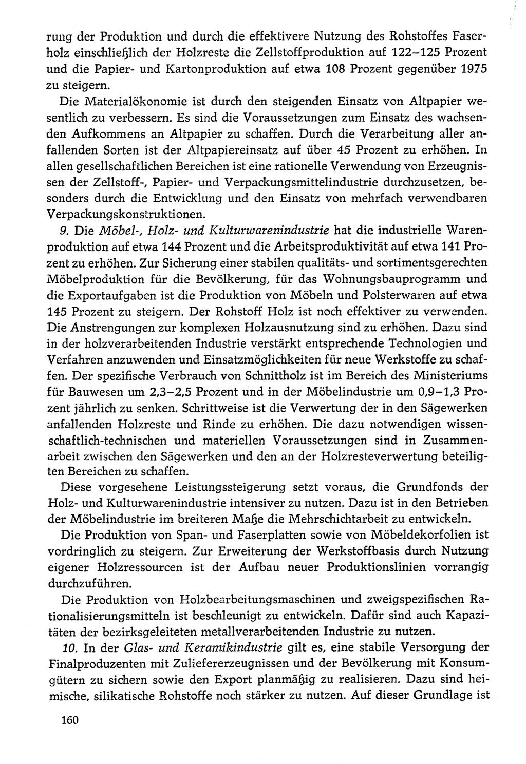 Dokumente der Sozialistischen Einheitspartei Deutschlands (SED) [Deutsche Demokratische Republik (DDR)] 1976-1977, Seite 160 (Dok. SED DDR 1976-1977, S. 160)