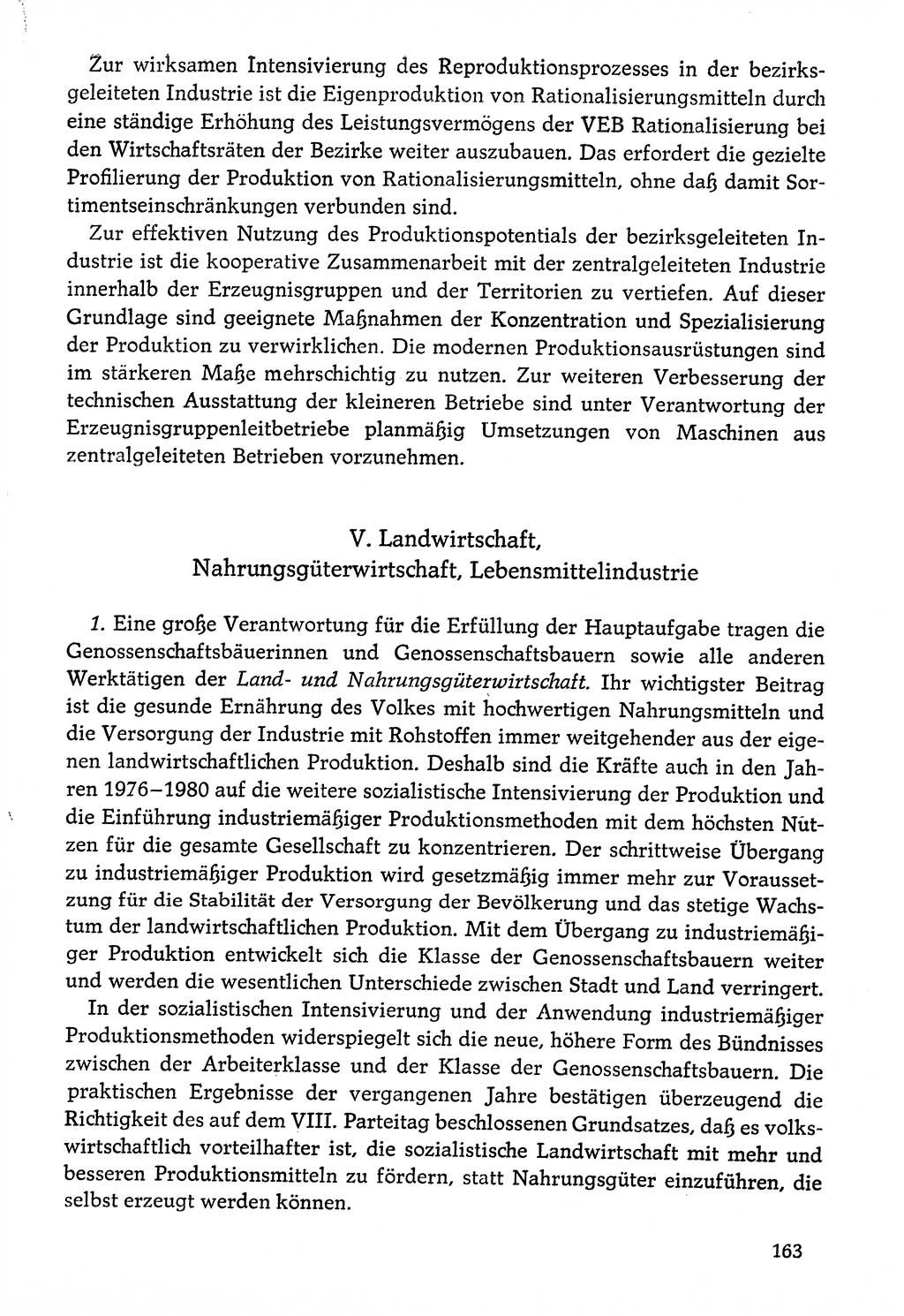 Dokumente der Sozialistischen Einheitspartei Deutschlands (SED) [Deutsche Demokratische Republik (DDR)] 1976-1977, Seite 163 (Dok. SED DDR 1976-1977, S. 163)