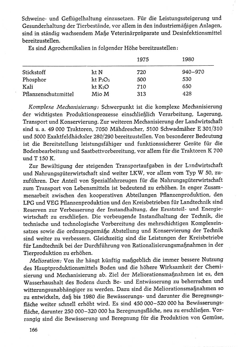 Dokumente der Sozialistischen Einheitspartei Deutschlands (SED) [Deutsche Demokratische Republik (DDR)] 1976-1977, Seite 166 (Dok. SED DDR 1976-1977, S. 166)