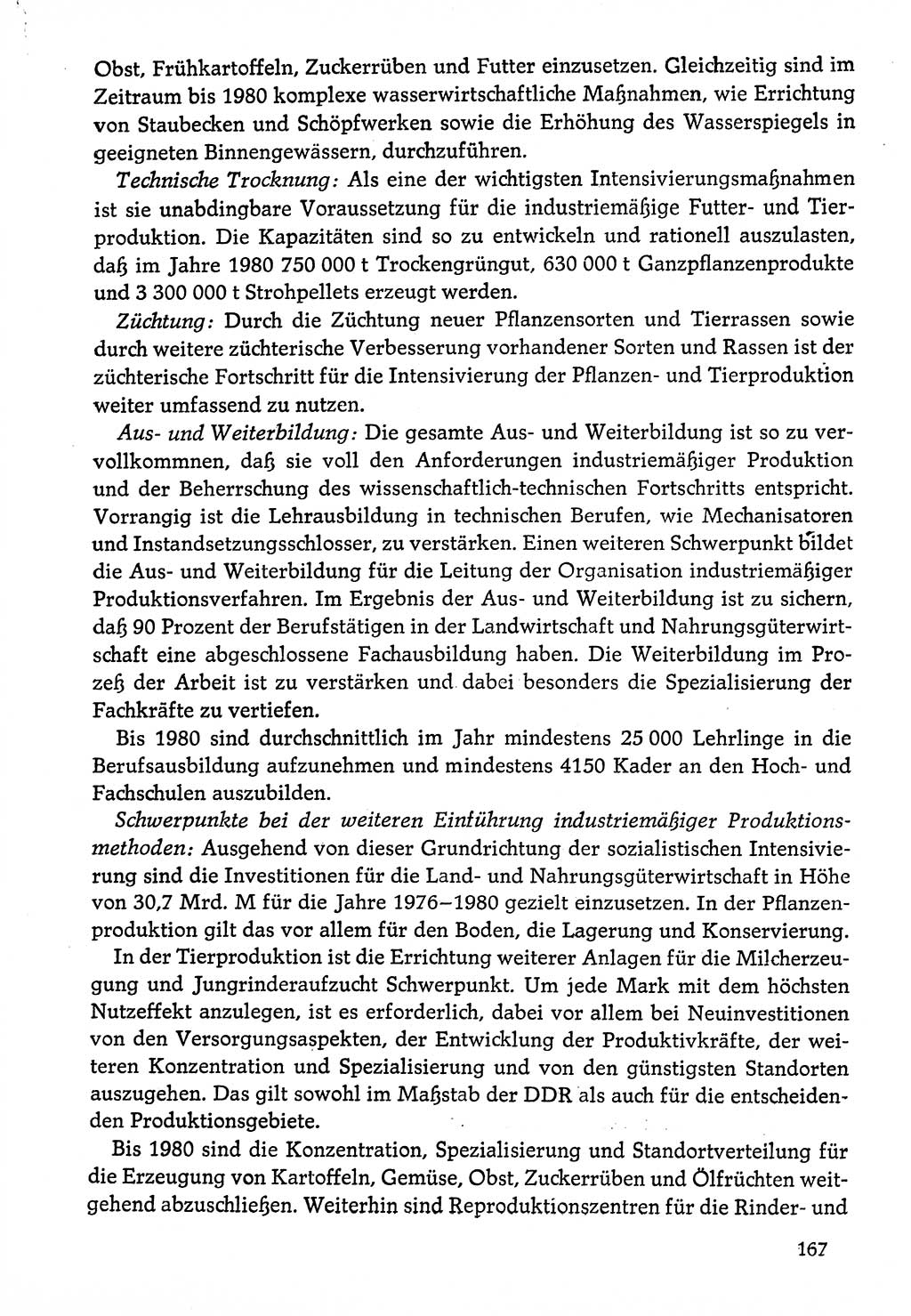 Dokumente der Sozialistischen Einheitspartei Deutschlands (SED) [Deutsche Demokratische Republik (DDR)] 1976-1977, Seite 167 (Dok. SED DDR 1976-1977, S. 167)