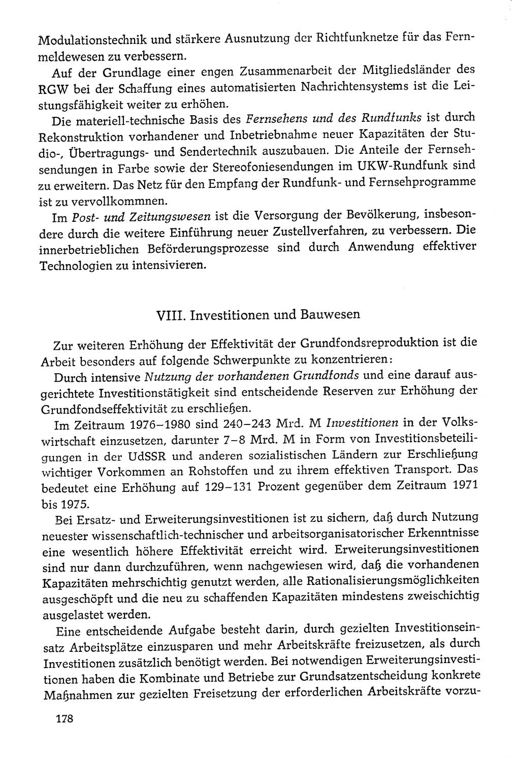 Dokumente der Sozialistischen Einheitspartei Deutschlands (SED) [Deutsche Demokratische Republik (DDR)] 1976-1977, Seite 178 (Dok. SED DDR 1976-1977, S. 178)