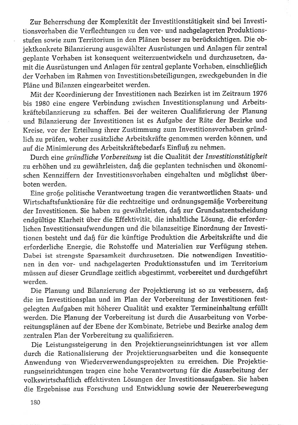 Dokumente der Sozialistischen Einheitspartei Deutschlands (SED) [Deutsche Demokratische Republik (DDR)] 1976-1977, Seite 180 (Dok. SED DDR 1976-1977, S. 180)