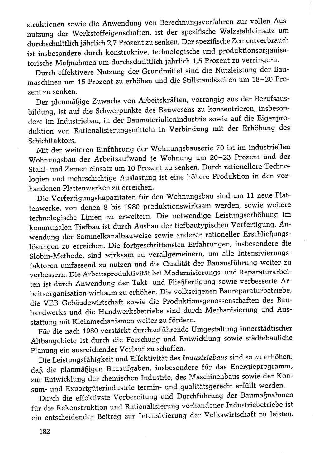 Dokumente der Sozialistischen Einheitspartei Deutschlands (SED) [Deutsche Demokratische Republik (DDR)] 1976-1977, Seite 182 (Dok. SED DDR 1976-1977, S. 182)