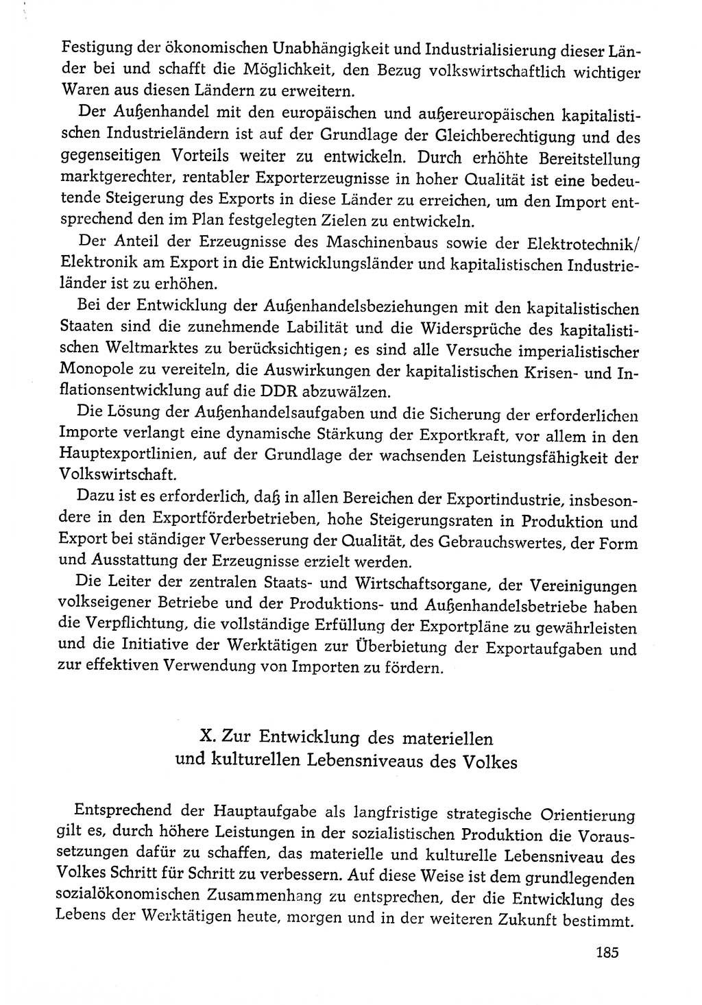 Dokumente der Sozialistischen Einheitspartei Deutschlands (SED) [Deutsche Demokratische Republik (DDR)] 1976-1977, Seite 185 (Dok. SED DDR 1976-1977, S. 185)