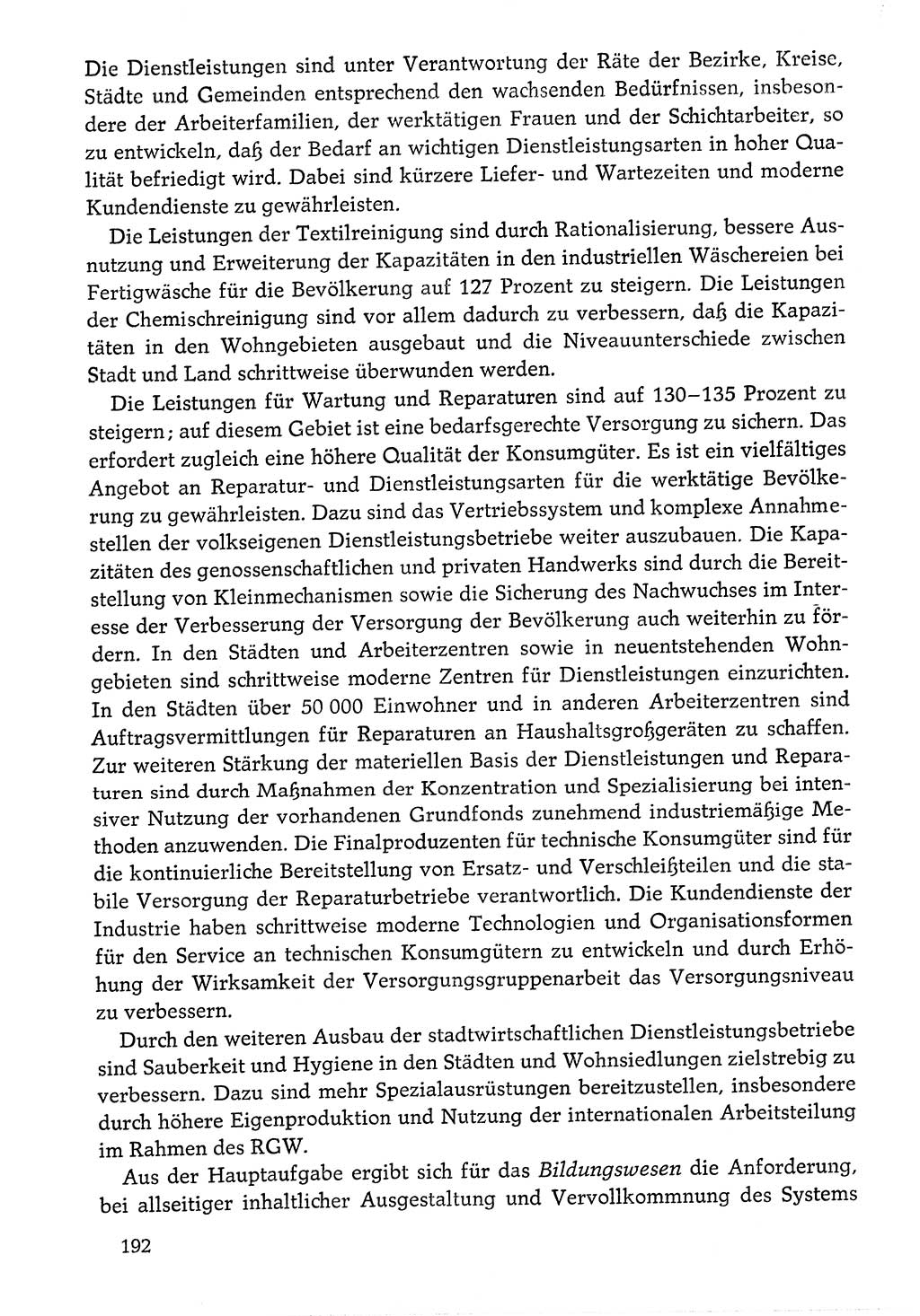 Dokumente der Sozialistischen Einheitspartei Deutschlands (SED) [Deutsche Demokratische Republik (DDR)] 1976-1977, Seite 192 (Dok. SED DDR 1976-1977, S. 192)