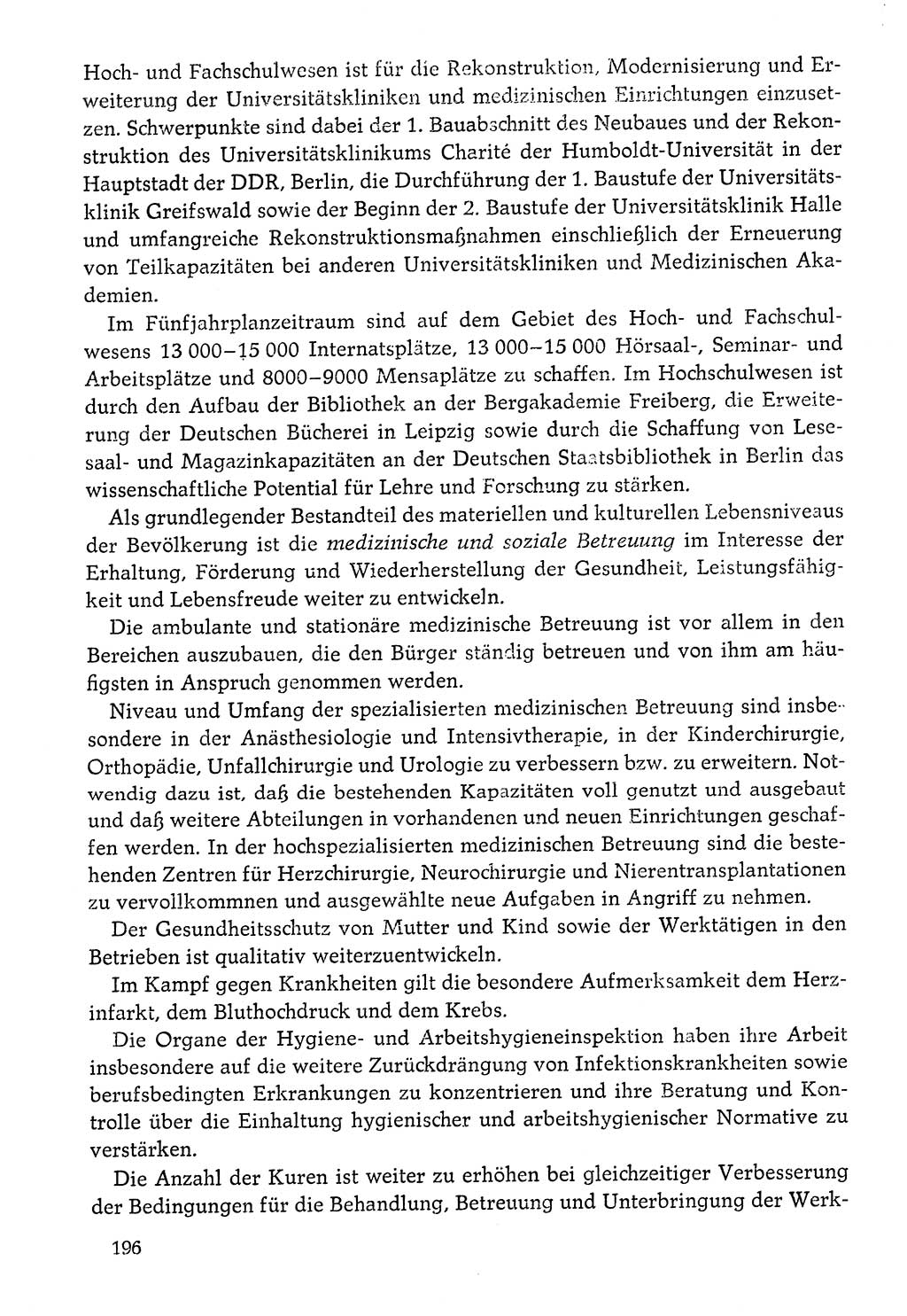 Dokumente der Sozialistischen Einheitspartei Deutschlands (SED) [Deutsche Demokratische Republik (DDR)] 1976-1977, Seite 196 (Dok. SED DDR 1976-1977, S. 196)