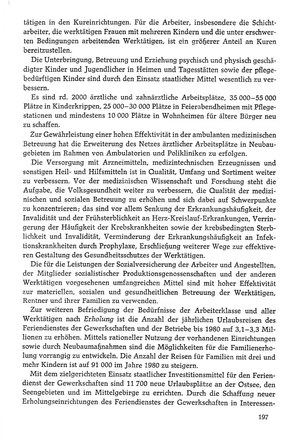 Dokumente der Sozialistischen Einheitspartei Deutschlands (SED) [Deutsche Demokratische Republik (DDR)] 1976-1977, Seite 197 (Dok. SED DDR 1976-1977, S. 197)