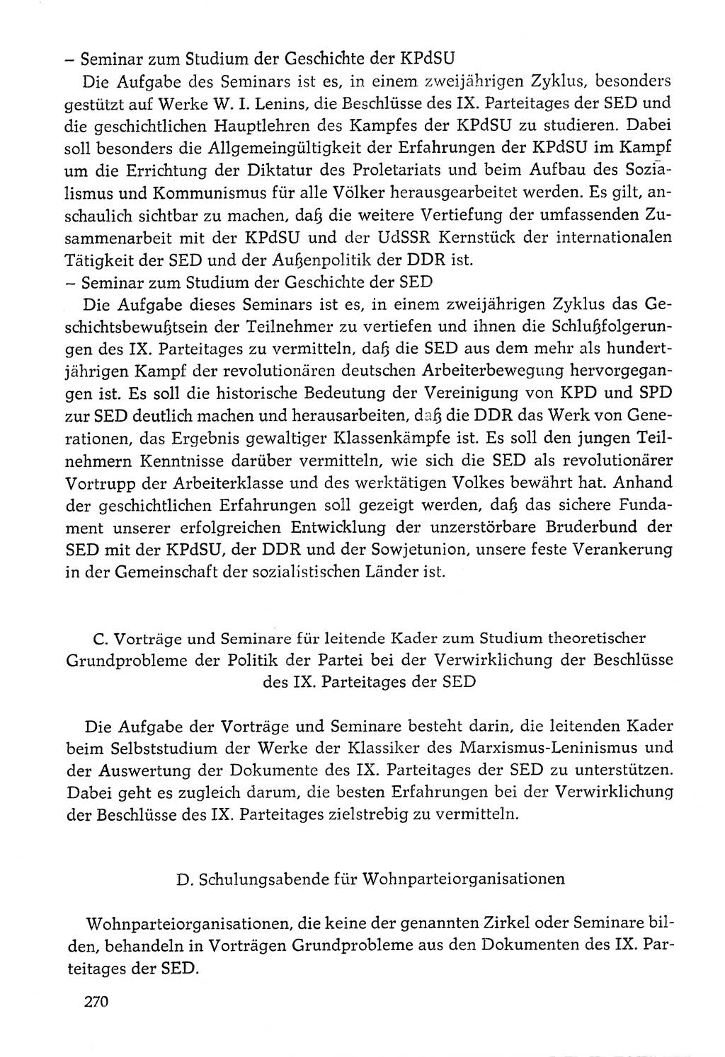 Dokumente der Sozialistischen Einheitspartei Deutschlands (SED) [Deutsche Demokratische Republik (DDR)] 1976-1977, Seite 270 (Dok. SED DDR 1976-1977, S. 270)