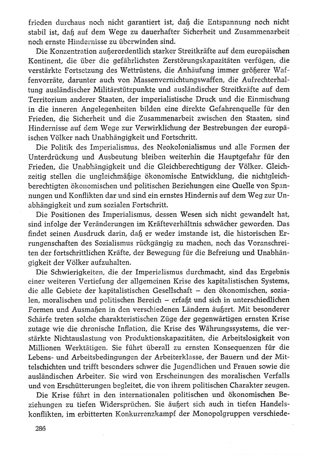 Dokumente der Sozialistischen Einheitspartei Deutschlands (SED) [Deutsche Demokratische Republik (DDR)] 1976-1977, Seite 286 (Dok. SED DDR 1976-1977, S. 286)