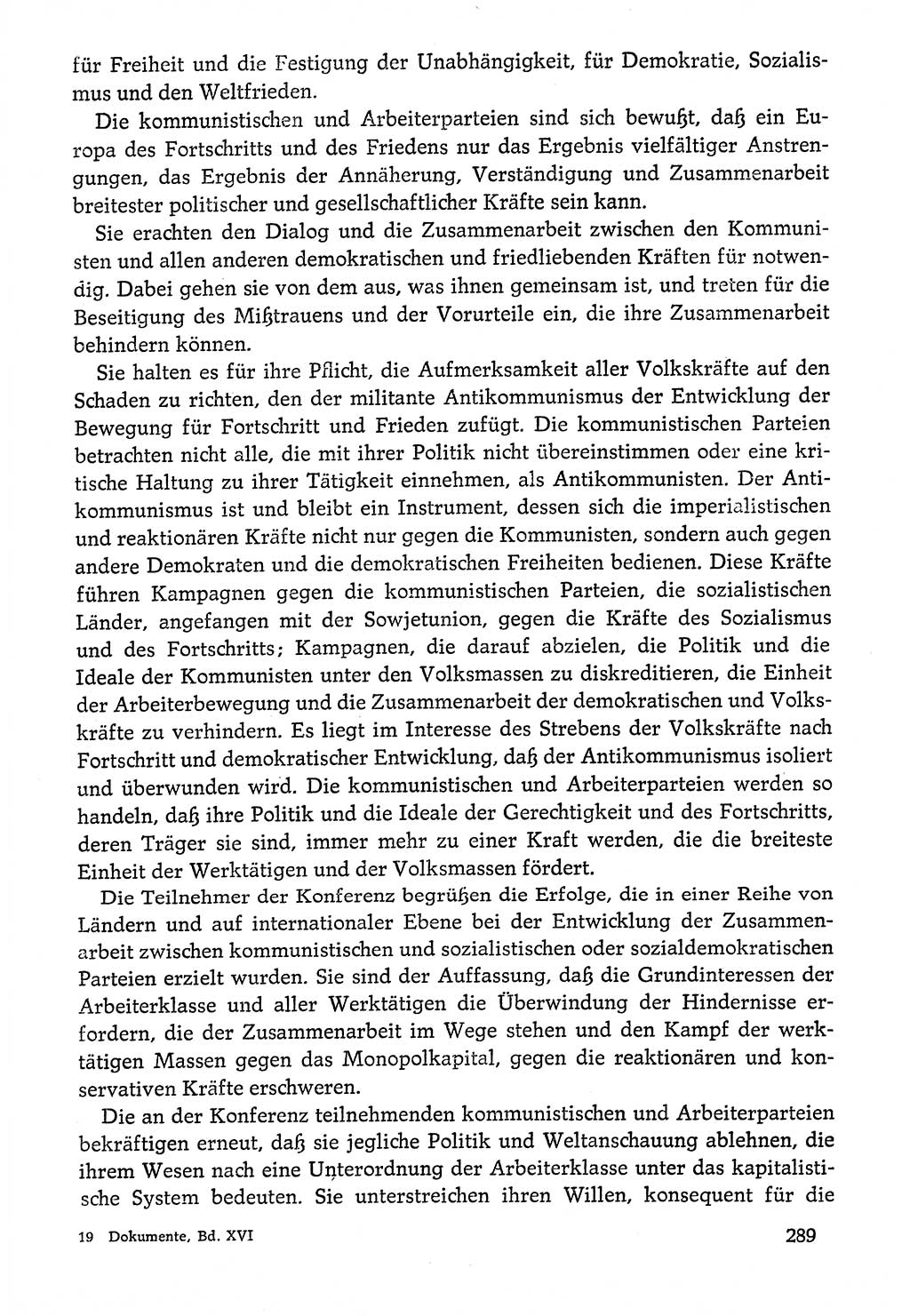 Dokumente der Sozialistischen Einheitspartei Deutschlands (SED) [Deutsche Demokratische Republik (DDR)] 1976-1977, Seite 289 (Dok. SED DDR 1976-1977, S. 289)