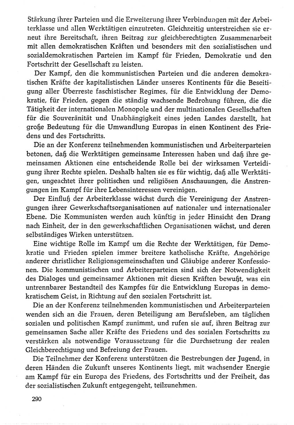 Dokumente der Sozialistischen Einheitspartei Deutschlands (SED) [Deutsche Demokratische Republik (DDR)] 1976-1977, Seite 290 (Dok. SED DDR 1976-1977, S. 290)