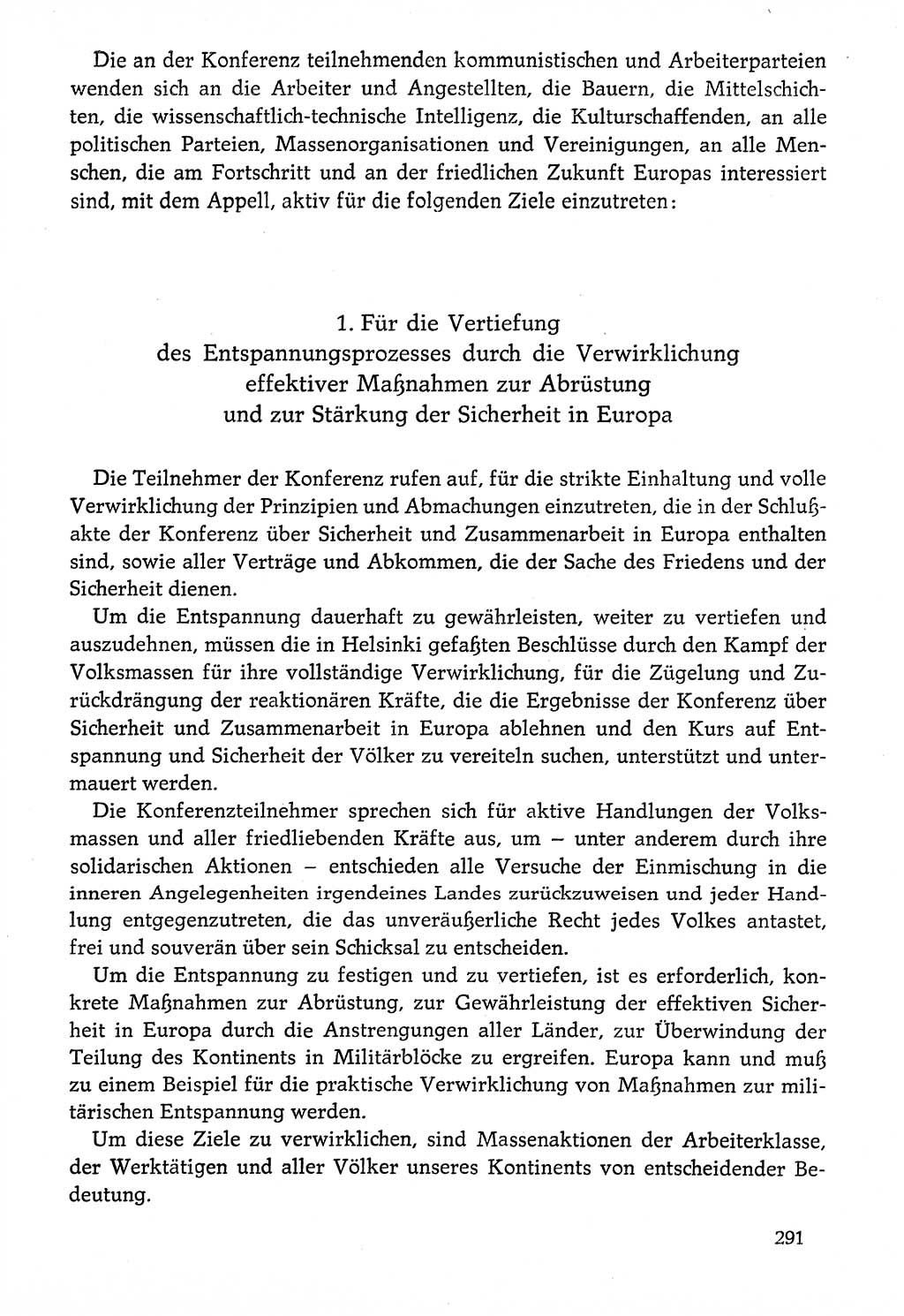 Dokumente der Sozialistischen Einheitspartei Deutschlands (SED) [Deutsche Demokratische Republik (DDR)] 1976-1977, Seite 291 (Dok. SED DDR 1976-1977, S. 291)