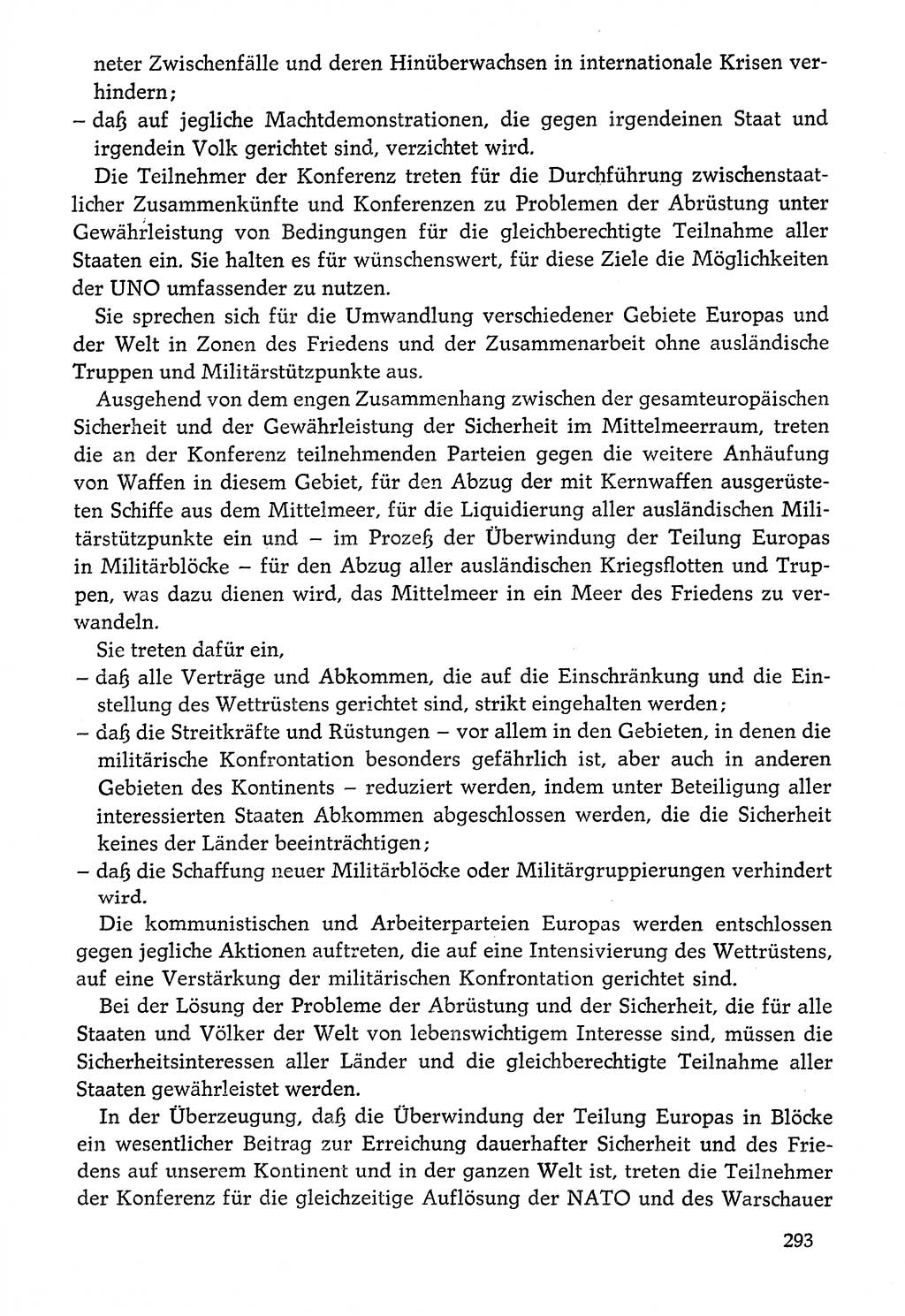Dokumente der Sozialistischen Einheitspartei Deutschlands (SED) [Deutsche Demokratische Republik (DDR)] 1976-1977, Seite 293 (Dok. SED DDR 1976-1977, S. 293)