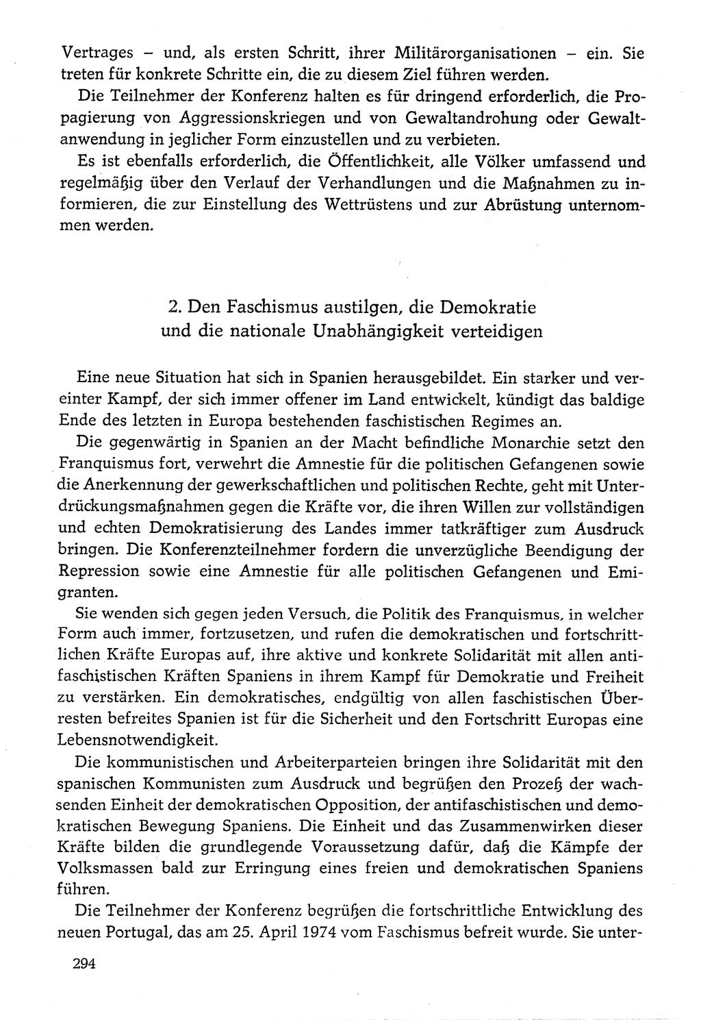 Dokumente der Sozialistischen Einheitspartei Deutschlands (SED) [Deutsche Demokratische Republik (DDR)] 1976-1977, Seite 294 (Dok. SED DDR 1976-1977, S. 294)