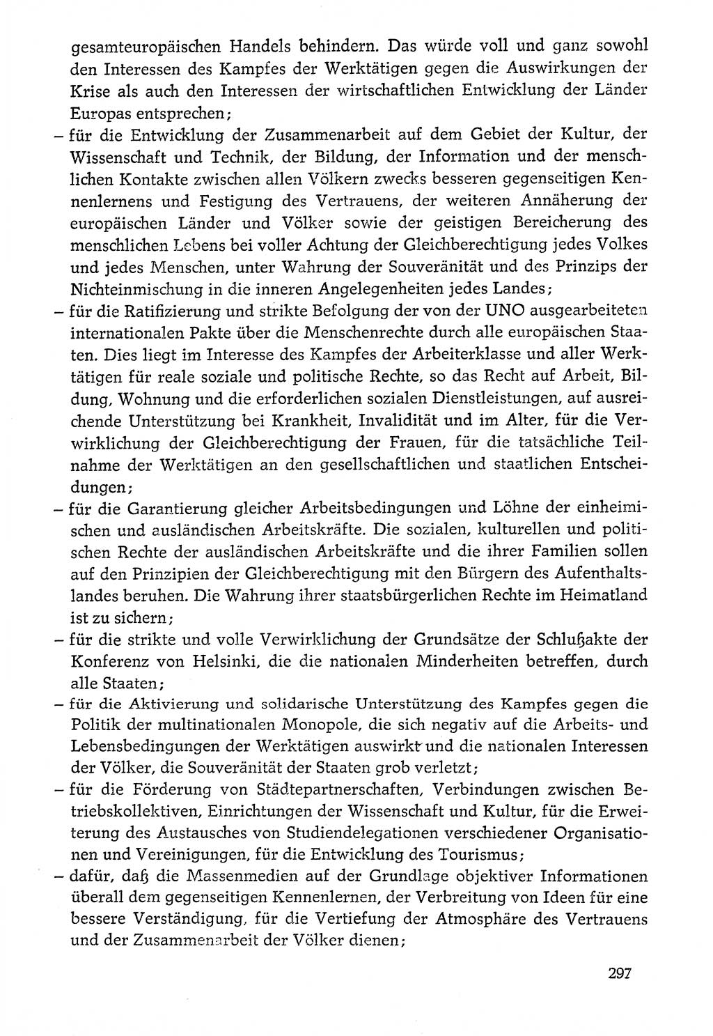 Dokumente der Sozialistischen Einheitspartei Deutschlands (SED) [Deutsche Demokratische Republik (DDR)] 1976-1977, Seite 297 (Dok. SED DDR 1976-1977, S. 297)