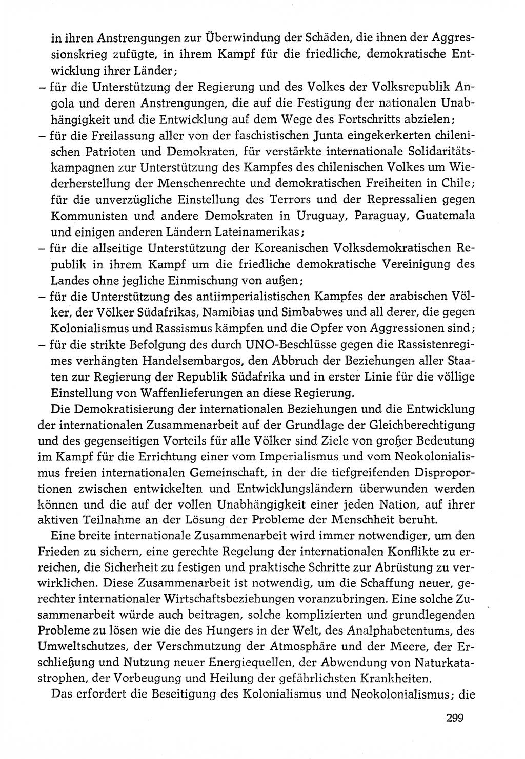 Dokumente der Sozialistischen Einheitspartei Deutschlands (SED) [Deutsche Demokratische Republik (DDR)] 1976-1977, Seite 299 (Dok. SED DDR 1976-1977, S. 299)