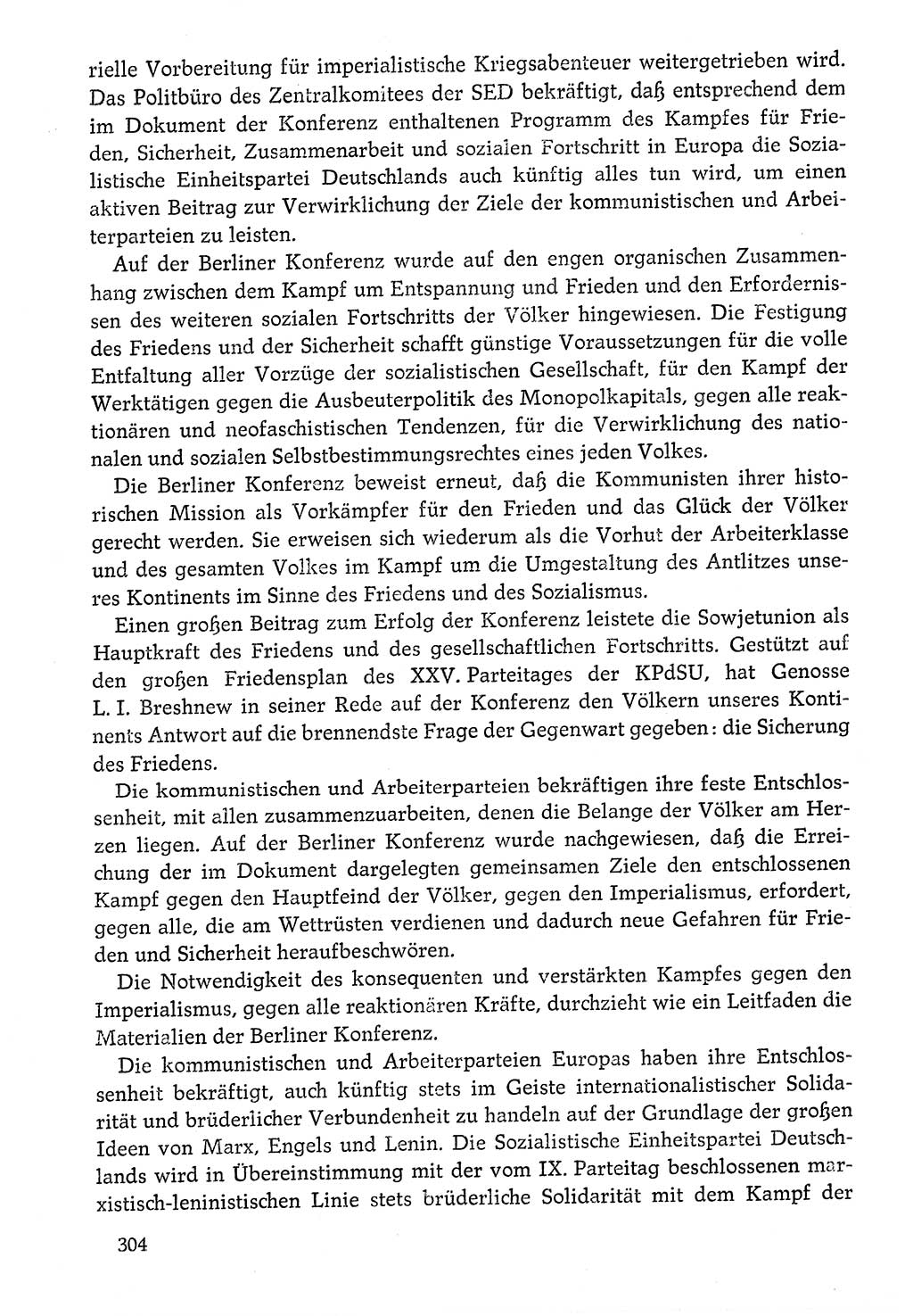 Dokumente der Sozialistischen Einheitspartei Deutschlands (SED) [Deutsche Demokratische Republik (DDR)] 1976-1977, Seite 304 (Dok. SED DDR 1976-1977, S. 304)