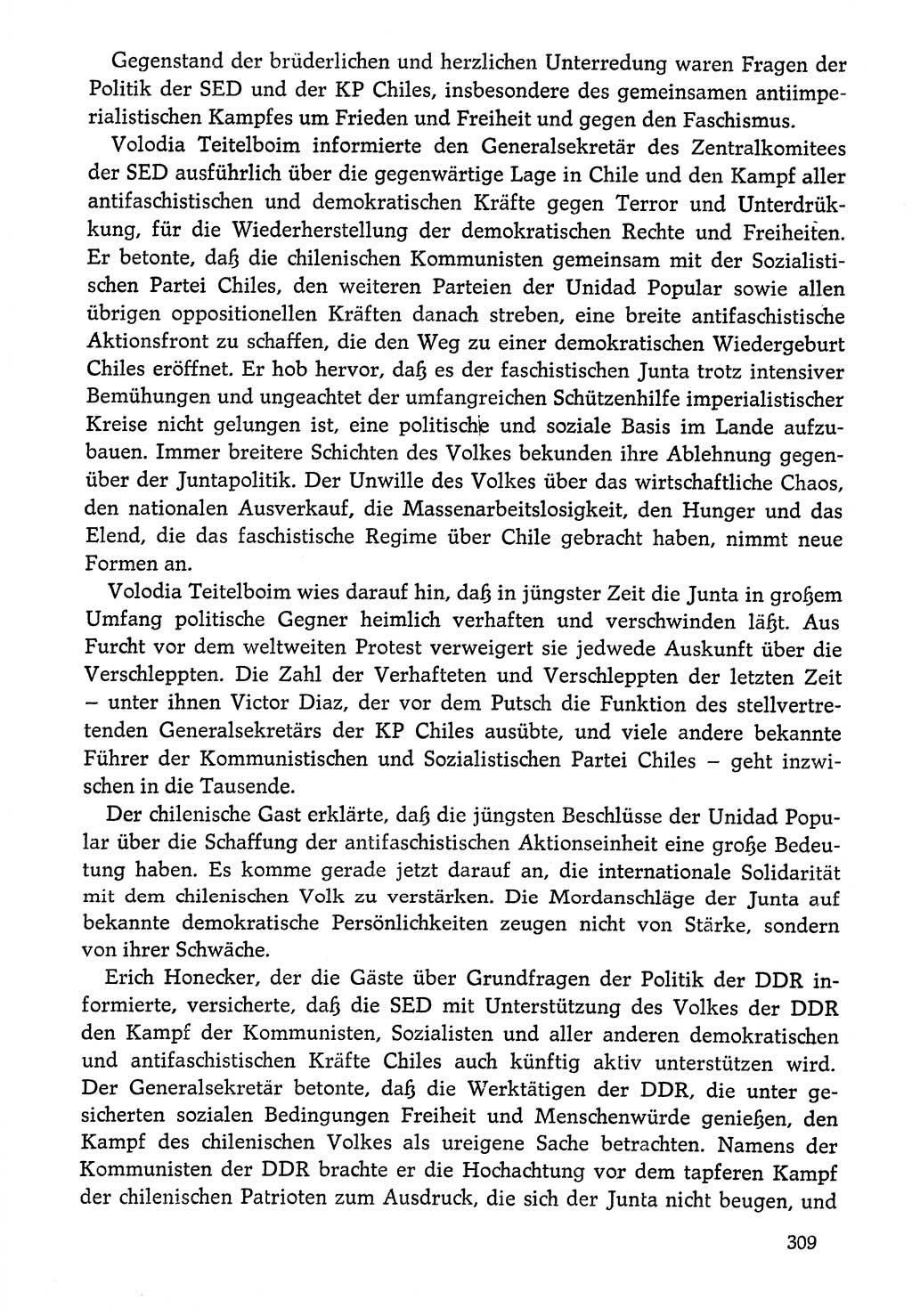 Dokumente der Sozialistischen Einheitspartei Deutschlands (SED) [Deutsche Demokratische Republik (DDR)] 1976-1977, Seite 309 (Dok. SED DDR 1976-1977, S. 309)
