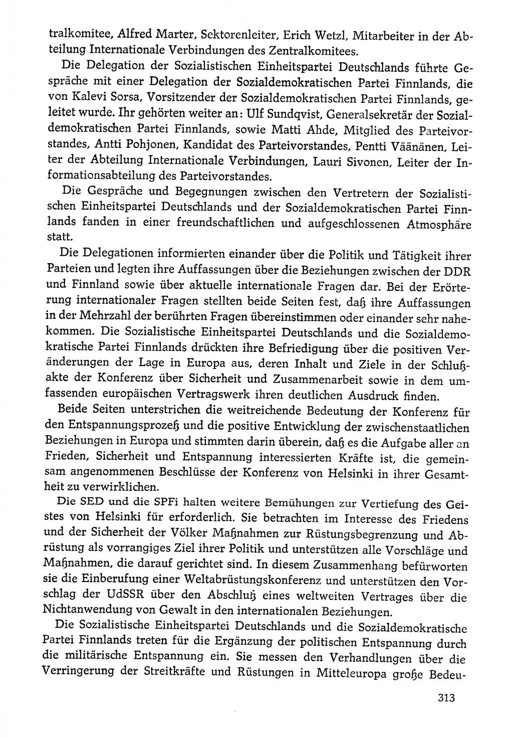Dokumente der Sozialistischen Einheitspartei Deutschlands (SED) [Deutsche Demokratische Republik (DDR)] 1976-1977, Seite 313 (Dok. SED DDR 1976-1977, S. 313)