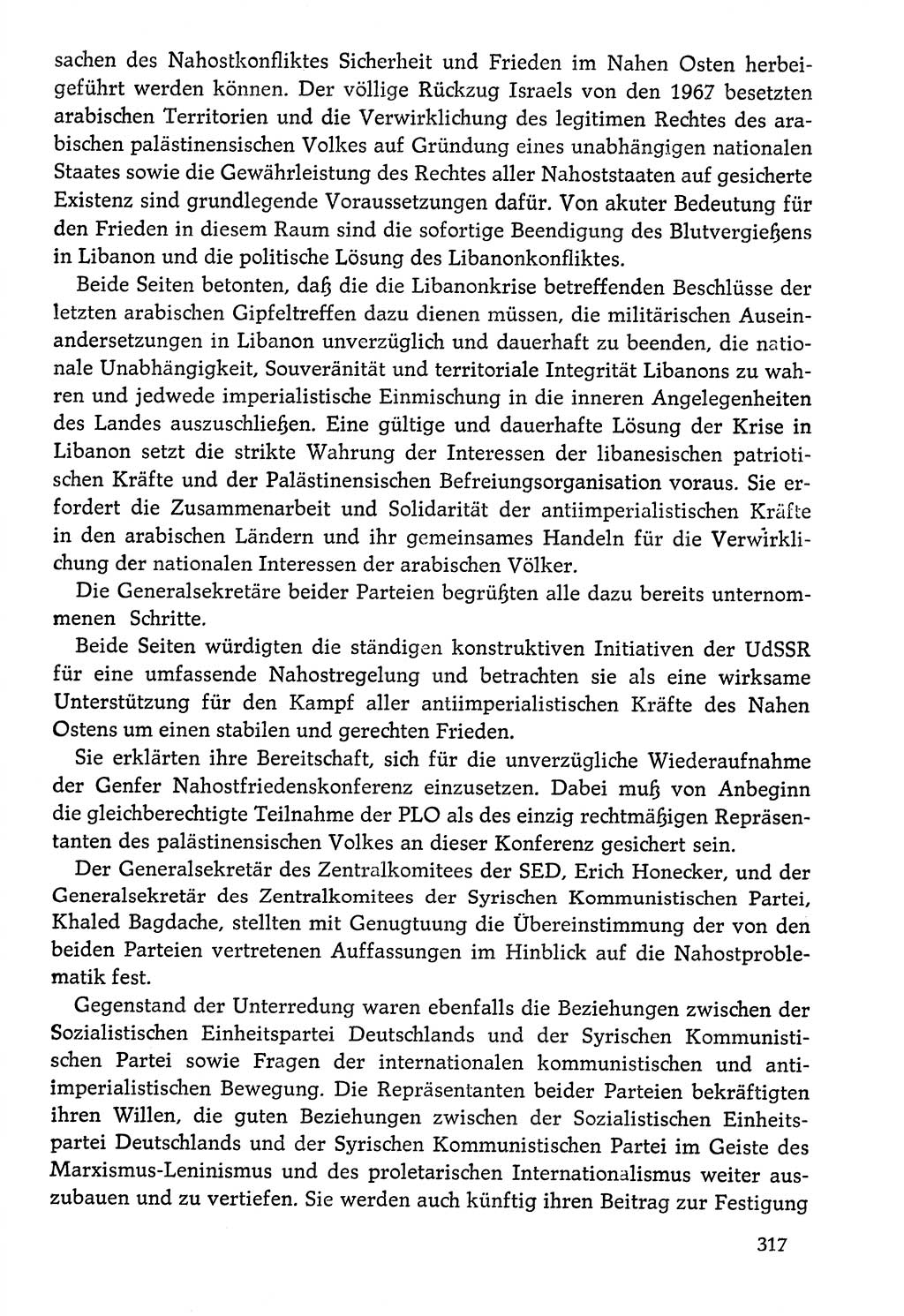 Dokumente der Sozialistischen Einheitspartei Deutschlands (SED) [Deutsche Demokratische Republik (DDR)] 1976-1977, Seite 317 (Dok. SED DDR 1976-1977, S. 317)