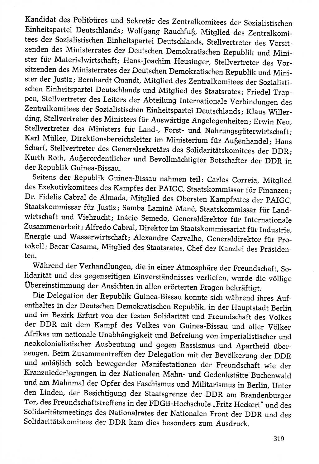 Dokumente der Sozialistischen Einheitspartei Deutschlands (SED) [Deutsche Demokratische Republik (DDR)] 1976-1977, Seite 319 (Dok. SED DDR 1976-1977, S. 319)