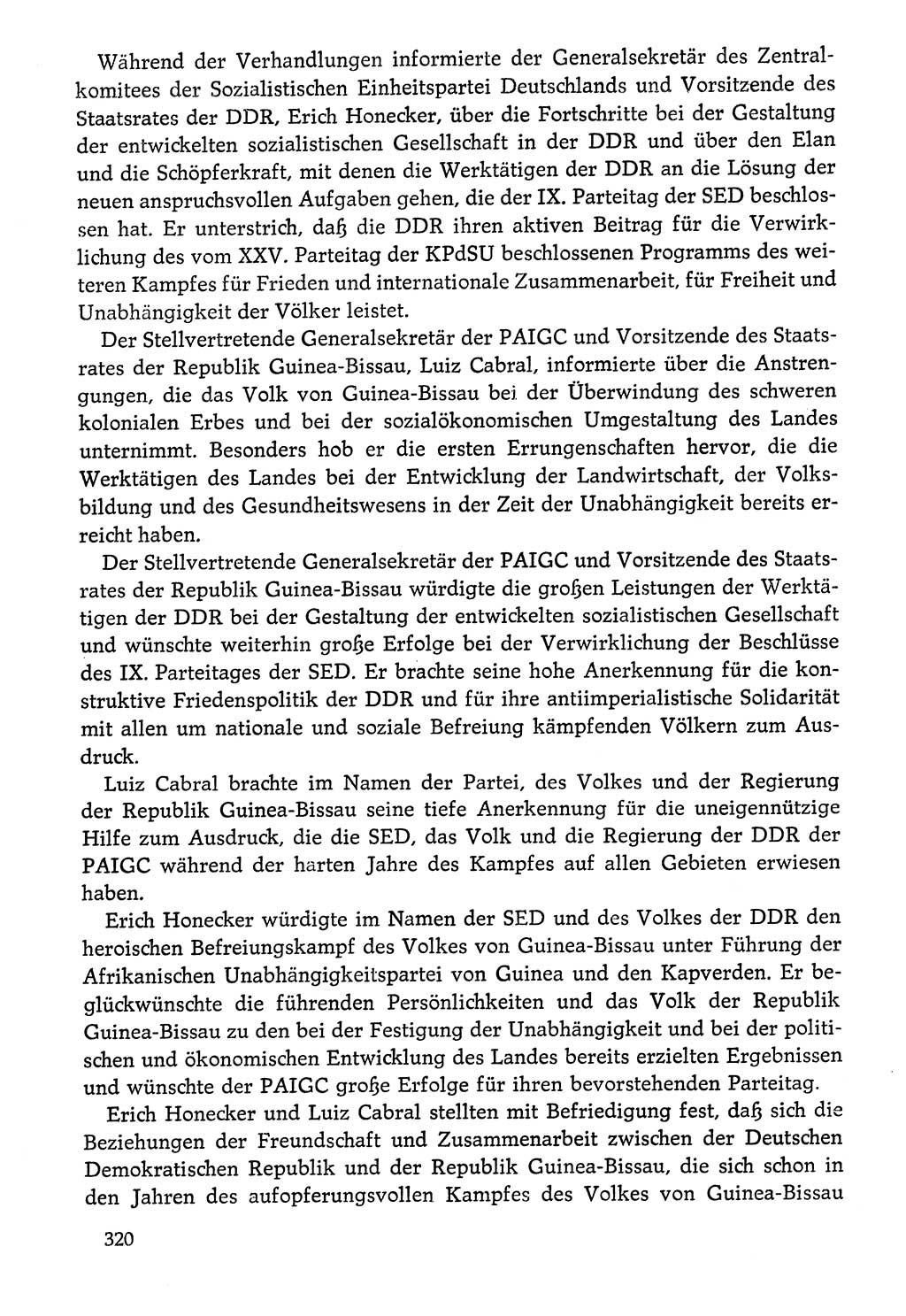 Dokumente der Sozialistischen Einheitspartei Deutschlands (SED) [Deutsche Demokratische Republik (DDR)] 1976-1977, Seite 320 (Dok. SED DDR 1976-1977, S. 320)