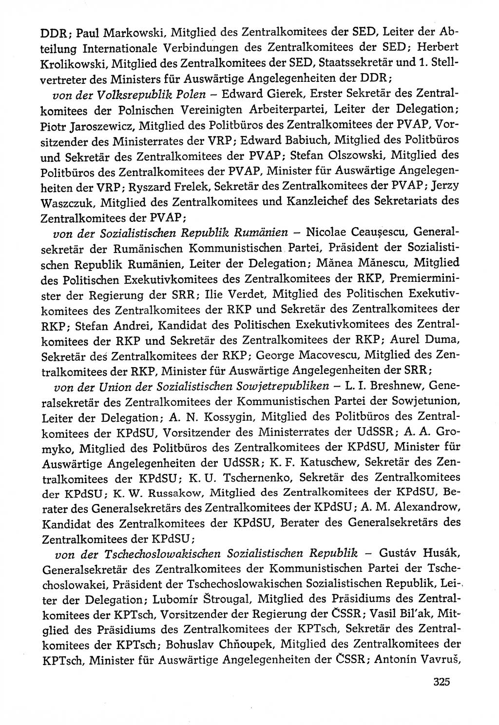 Dokumente der Sozialistischen Einheitspartei Deutschlands (SED) [Deutsche Demokratische Republik (DDR)] 1976-1977, Seite 325 (Dok. SED DDR 1976-1977, S. 325)