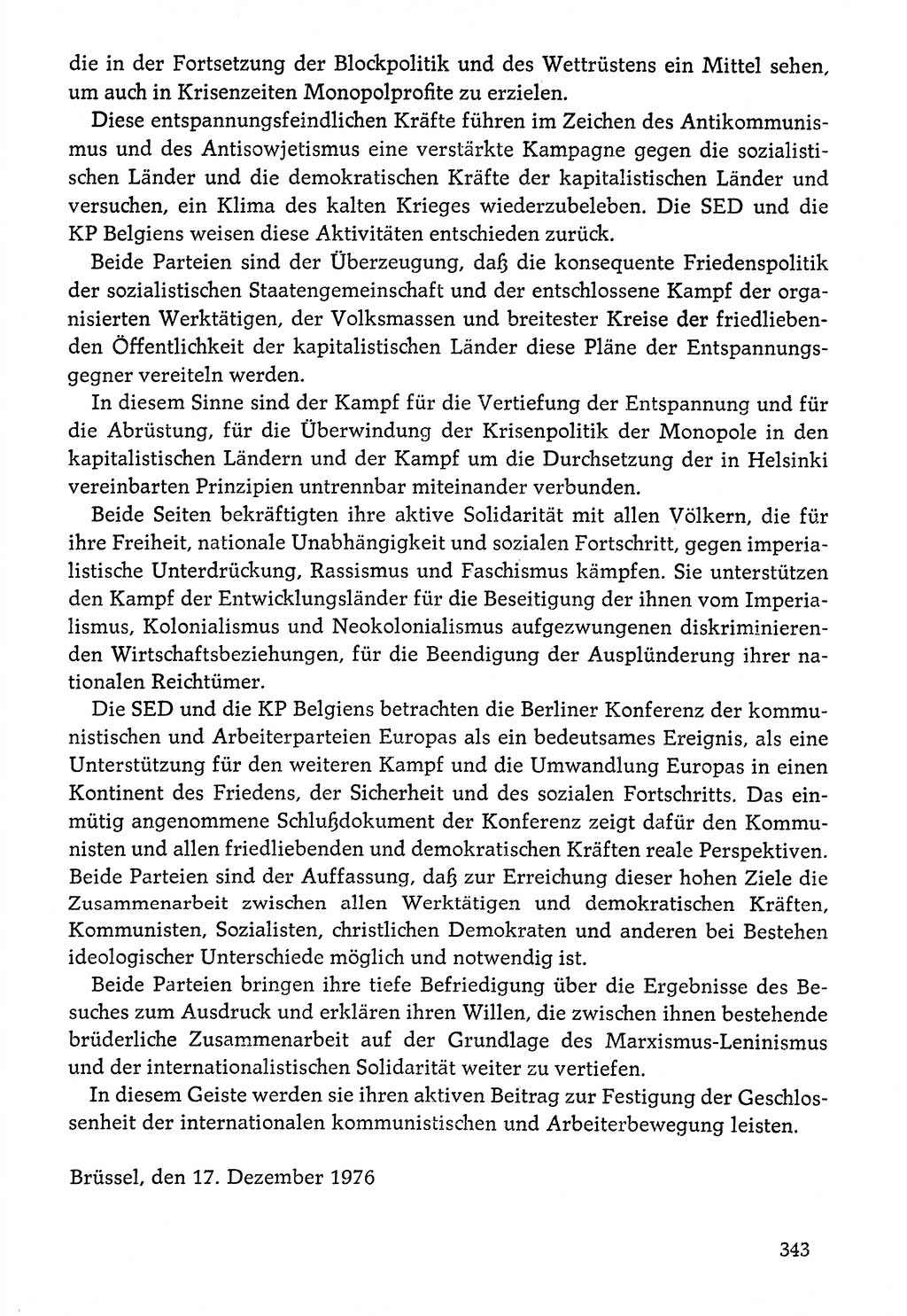 Dokumente der Sozialistischen Einheitspartei Deutschlands (SED) [Deutsche Demokratische Republik (DDR)] 1976-1977, Seite 343 (Dok. SED DDR 1976-1977, S. 343)