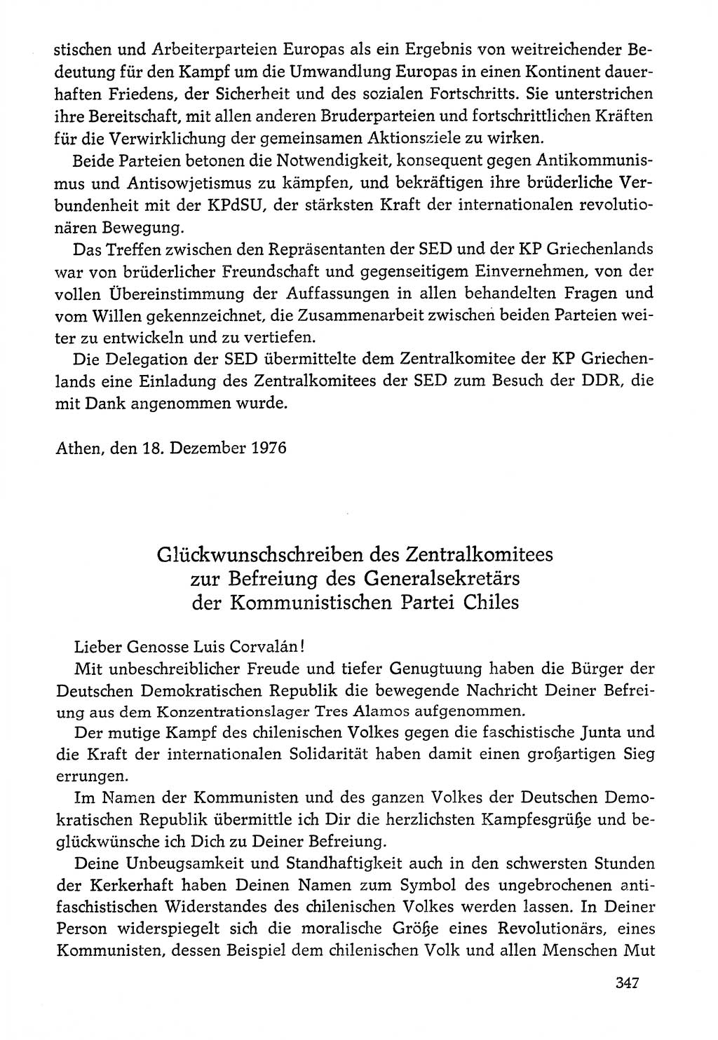 Dokumente der Sozialistischen Einheitspartei Deutschlands (SED) [Deutsche Demokratische Republik (DDR)] 1976-1977, Seite 347 (Dok. SED DDR 1976-1977, S. 347)
