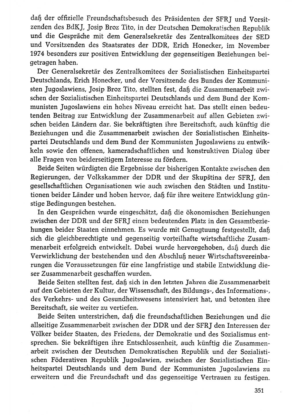 Dokumente der Sozialistischen Einheitspartei Deutschlands (SED) [Deutsche Demokratische Republik (DDR)] 1976-1977, Seite 351 (Dok. SED DDR 1976-1977, S. 351)