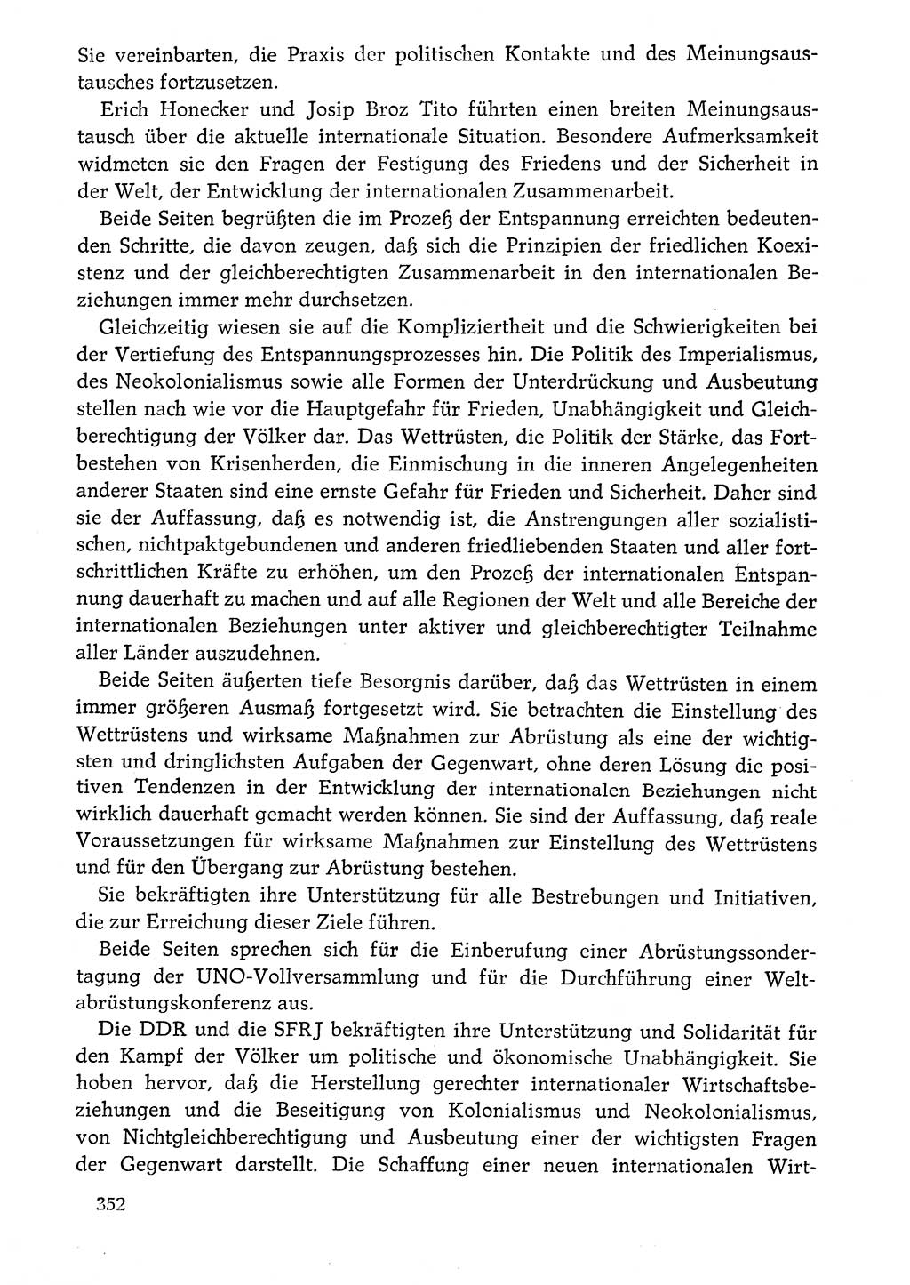 Dokumente der Sozialistischen Einheitspartei Deutschlands (SED) [Deutsche Demokratische Republik (DDR)] 1976-1977, Seite 352 (Dok. SED DDR 1976-1977, S. 352)