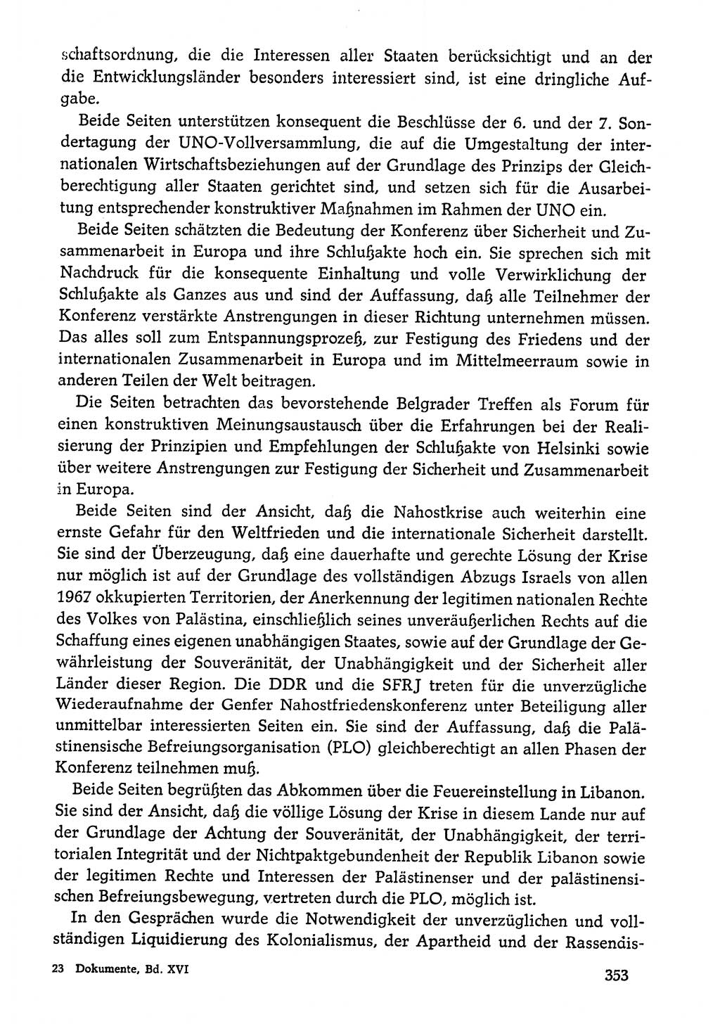 Dokumente der Sozialistischen Einheitspartei Deutschlands (SED) [Deutsche Demokratische Republik (DDR)] 1976-1977, Seite 353 (Dok. SED DDR 1976-1977, S. 353)
