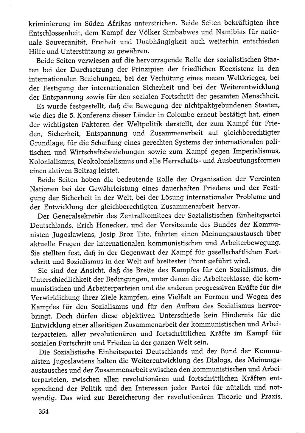Dokumente der Sozialistischen Einheitspartei Deutschlands (SED) [Deutsche Demokratische Republik (DDR)] 1976-1977, Seite 354 (Dok. SED DDR 1976-1977, S. 354)