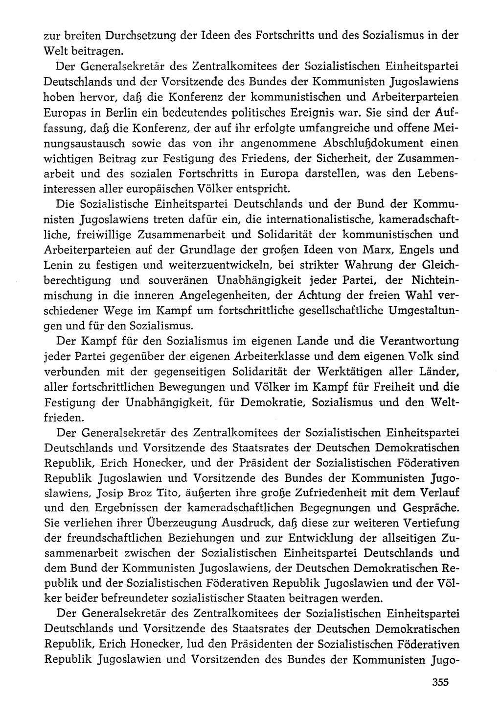 Dokumente der Sozialistischen Einheitspartei Deutschlands (SED) [Deutsche Demokratische Republik (DDR)] 1976-1977, Seite 355 (Dok. SED DDR 1976-1977, S. 355)