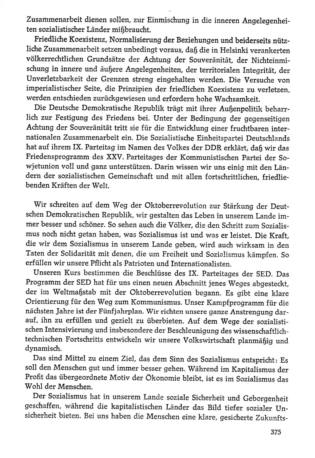 Dokumente der Sozialistischen Einheitspartei Deutschlands (SED) [Deutsche Demokratische Republik (DDR)] 1976-1977, Seite 375 (Dok. SED DDR 1976-1977, S. 375)