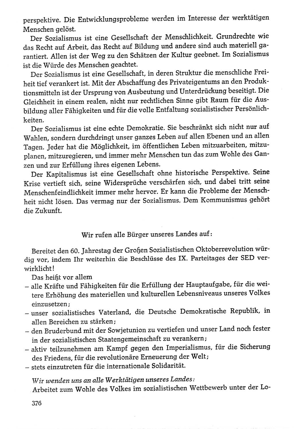 Dokumente der Sozialistischen Einheitspartei Deutschlands (SED) [Deutsche Demokratische Republik (DDR)] 1976-1977, Seite 376 (Dok. SED DDR 1976-1977, S. 376)