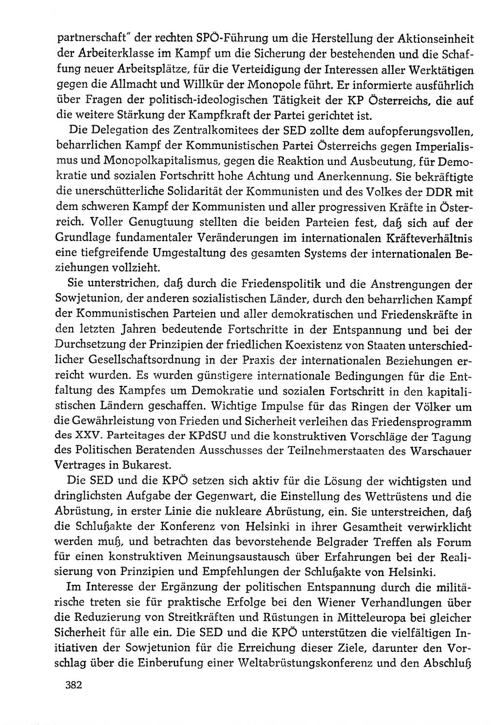 Dokumente der Sozialistischen Einheitspartei Deutschlands (SED) [Deutsche Demokratische Republik (DDR)] 1976-1977, Seite 382 (Dok. SED DDR 1976-1977, S. 382)